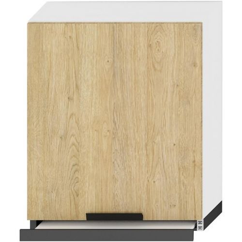 Kuchyňská Skříňka Denis W60/68 Slim Pl S Černou Digestoří Dub London/Bílý