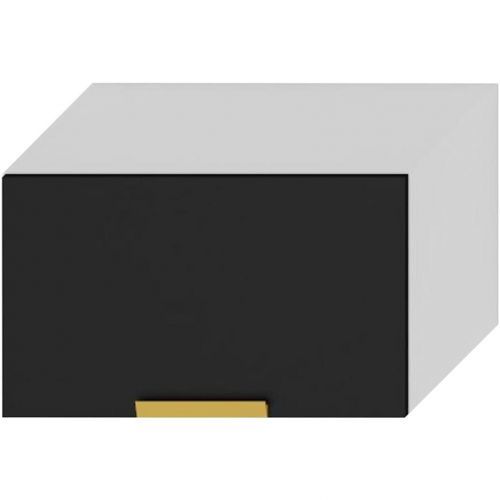 Kuchyňská Skříňka Denis W60okgr / 560 Černá Mat Continental/Bílý