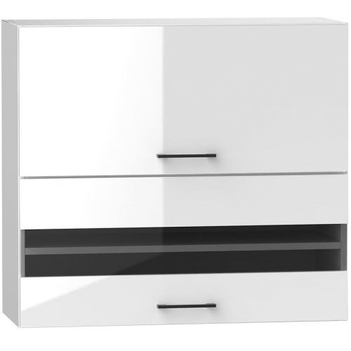 Kuchyňská Skříňka Oscar W80grf/2 Sd Bílý Lesk/Bílý