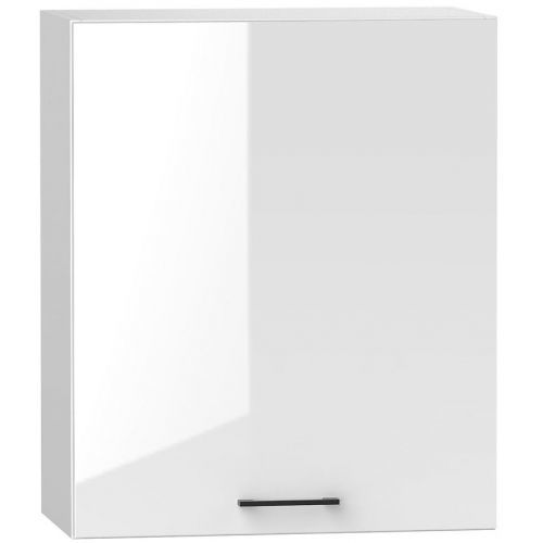 Kuchyňská Skříňka Oscar W60su Alu Bílý Lesk/Bílý