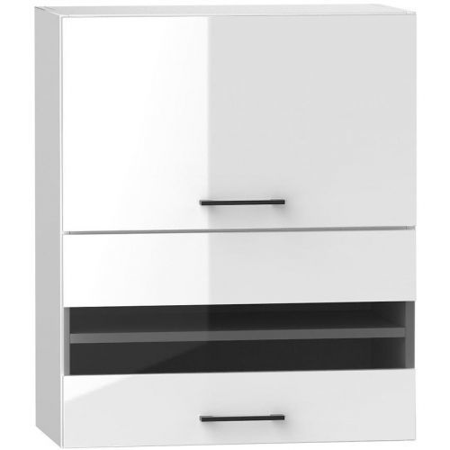 Kuchyňská Skříňka Oscar W60grf/2 Sd Bílý Lesk/Bílý