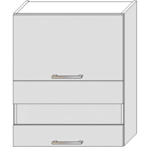 Kuchyňská Skříňka Bono W60grf/2 Sd Bílá Alaska/Bílý