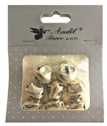 Anděl Rolničky šampaň 2,5 cm, 8 ks 2085