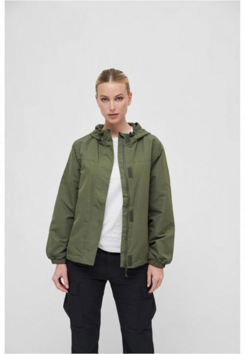 Ladies Summer Windbreaker Frontzip - olive 3XL