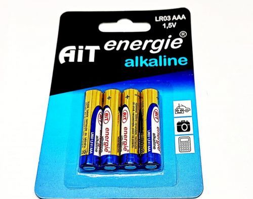 Baterie Tužkové Alkalické AiT Energie 1,5V AAA - balení 4ks