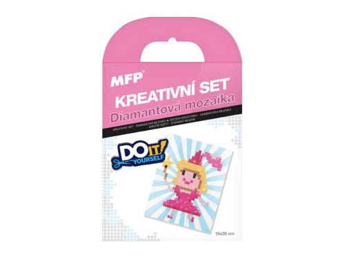 MFP 1042142 Kreativní set - diamantová mozaika panenka