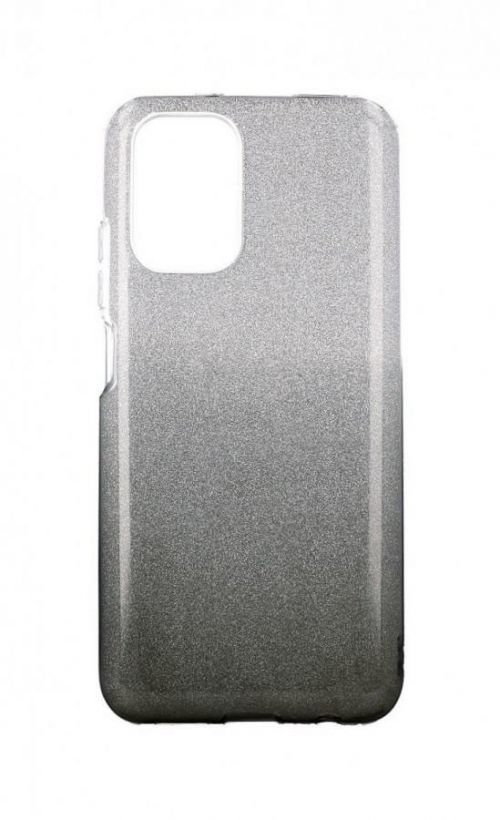 Kryt TopQ Xiaomi Redmi 10 glitter stříbrno-černý 67421