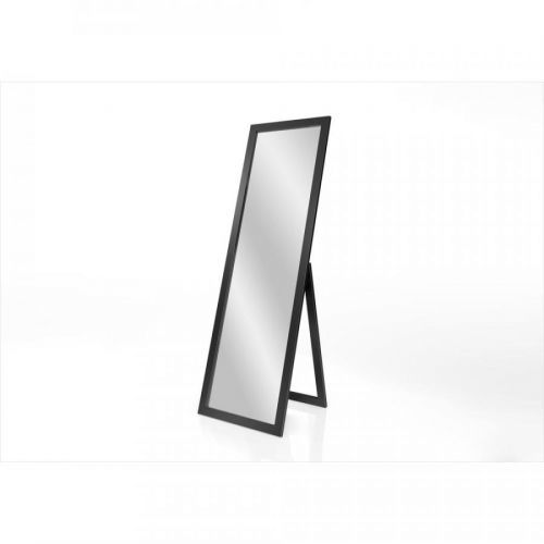 Stojací zrcadlo v černém rámu Styler Sicilia, 46 x 146 cm