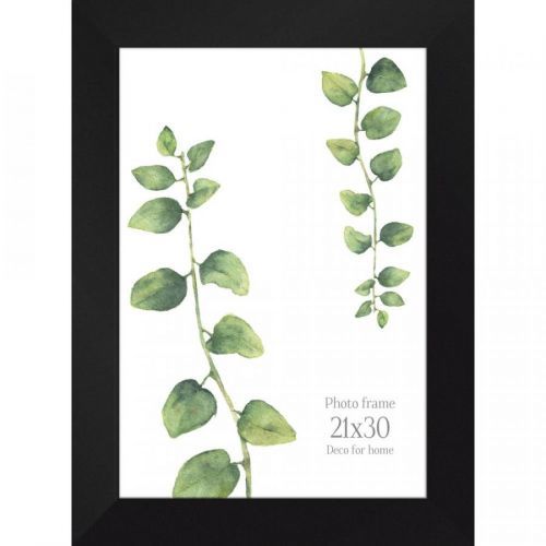 Černý nástěnný rámeček Styler Narvik, 27 x 36 cm