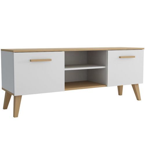 RTV Dita Bílá/Oak Sonoma