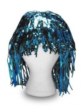 Anděl Paruka lametová - modrá - 5800