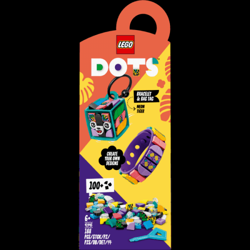 LEGO Neonový tygr – náramek & ozdoba na tašku 41945