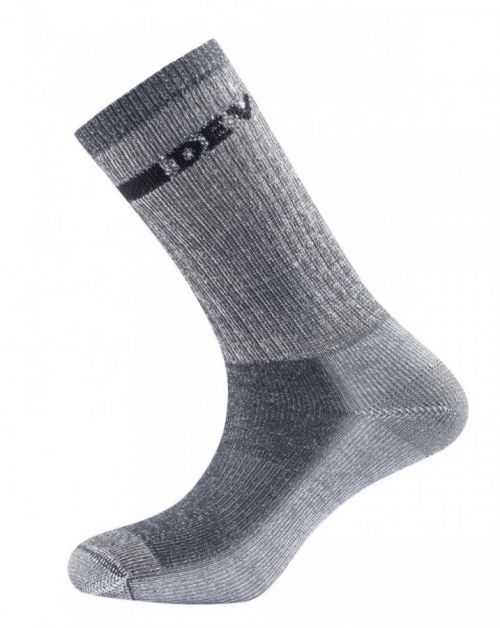 Ponožky Devold Outdoor Medium Sock Velikost ponožek: 41-43 / Barva: šedá