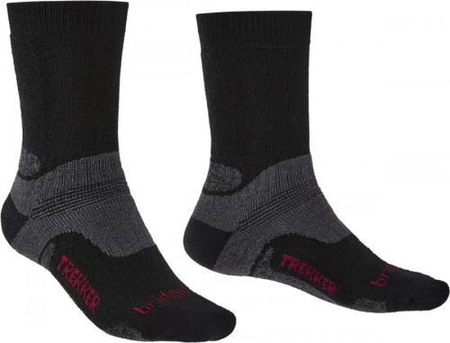 Pánské ponožky Bridgedale Hike MW MP Boot Velikost ponožek: 40-43 / Barva: černá