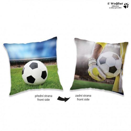 JERRY FABRICS Polštářek Fotbal polyester 40x40 cm