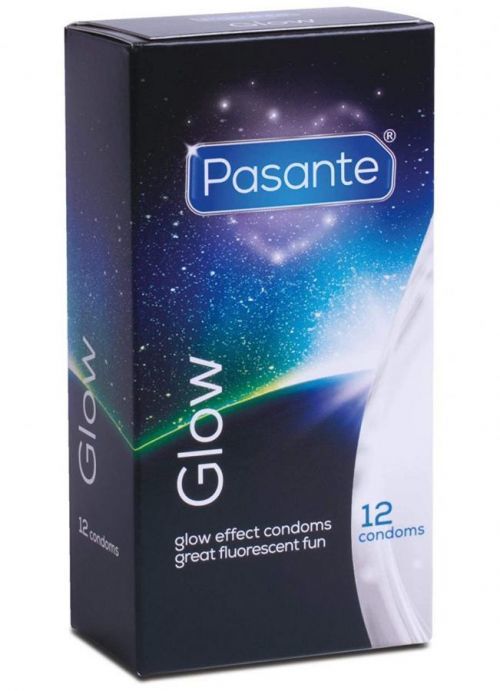 Pasante Svítící kondomy Pasante Glow - 12 ks