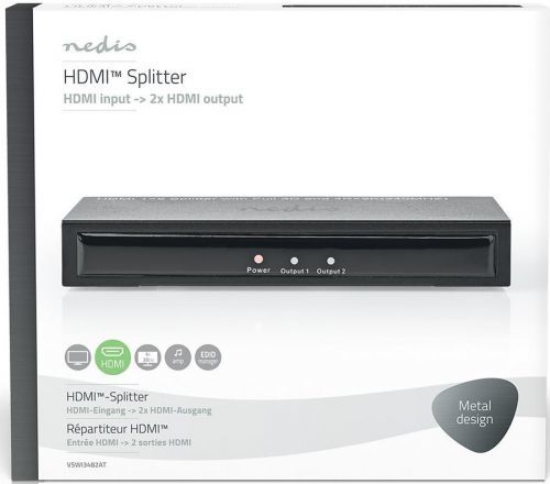 Nedis redukce Hdmi Rozbočovač 2 porty Vspl3462at