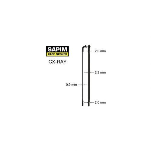 Paprsek Sapim CX Ray - délka 290 mm, hlavička J, černá