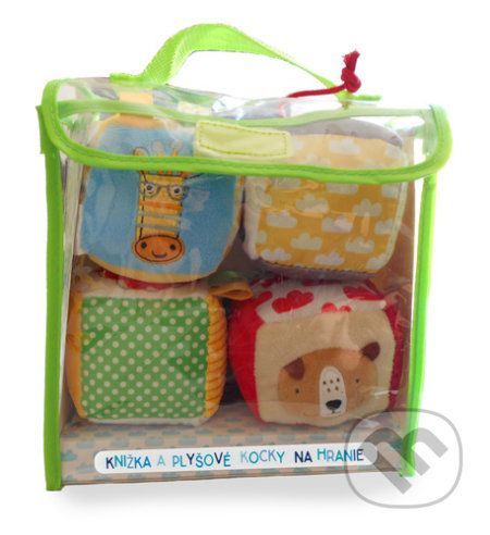 Knižka a plyšové kocky na hranie: Zvieratá z divočiny - YoYo Books