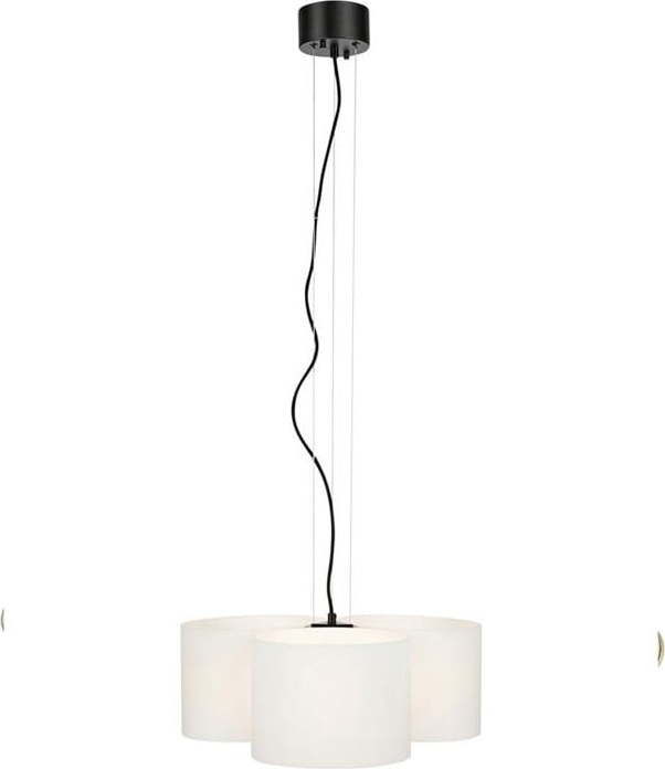 Bílé závěsné stropní svítidlo Markslöjd Oturo, ø 53 cm