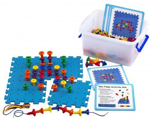 EDX Education Set aktivit Geo Pegboard / GEO PEGBOARD ACTIVITY SET