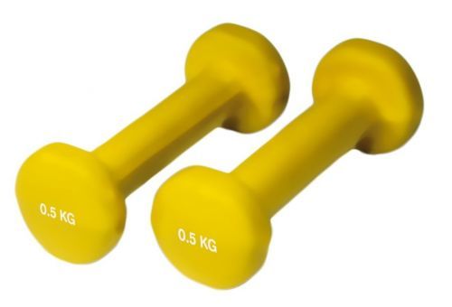 Činky Yate Neopren 0.5kg/pár Barva: žlutá