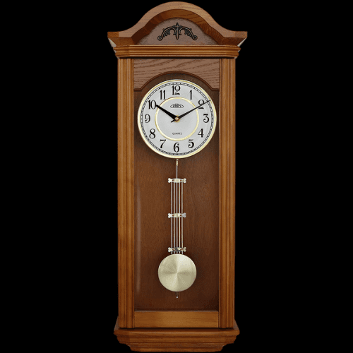 Dřevěné nástěnné hodiny PRIM v retro stylu s kyvadlem E03P.4167 PRIM Retro Kyvadlo II - A