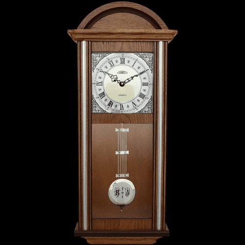 Dřevěné nástěnné hodiny PRIM v retro stylu s kyvadlem E03P.4168 PRIM Retro Kyvadlo III - A