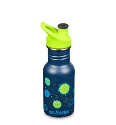 Dětská nerezová lahev Klean Kanteen Narrow w/Kid Sport Cap - planets 355 ml