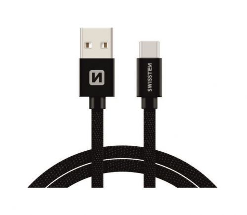Datový kabel Swissten USB-C 2m černý 67816