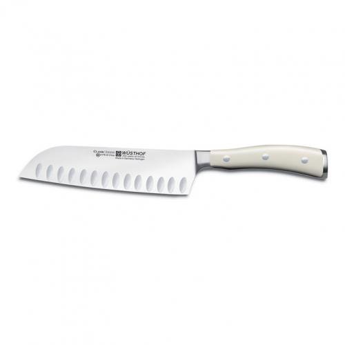 WÜSTHOF Nůž Santoku s výbrusem 17 cm Classic Ikon crème