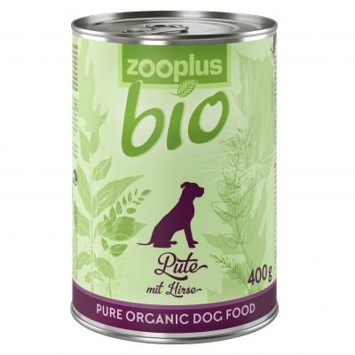 zooplus Bio 6 x 400 g za zvýhodněnou cenu - Krůtí s prosem