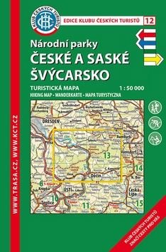KČT 12 Národní parky České a Saské Švýcarsko 1:50 000 turistická mapa