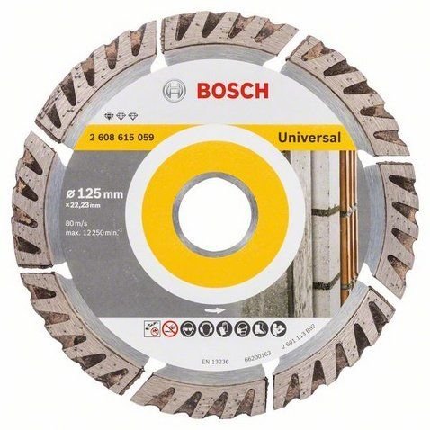 Bosch Diamantový dělicí kotouč Standard for Universal 125 × 22,23 mm