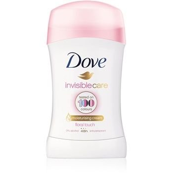Dove Invisible Care Floral Touch tuhý antiperspirant proti bílým skvrnám bez alkoholu  40 ml