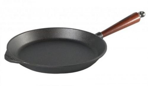 Skeppshult litinová pánev (0260T) 26,7 cm, dřevěná rukojeť