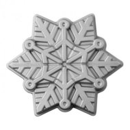 NordicWare Forma na koláč Frozen Snowflake Bundt® stříbrná, Nordic Ware