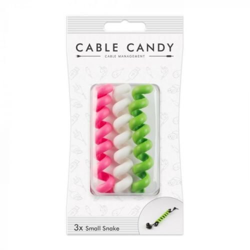 Kabelový organizér Cable Candy Small Snake, 3 ks, různé barvy