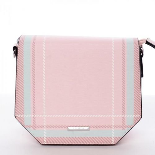 Pevná crossbody kabelka Casandra, růžová