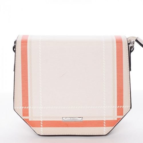 Pevná crossbody kabelka Casandra, béžová