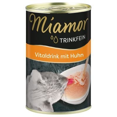 Miamor Vitaldrink nápoj 6 x 135 ml - Mix (3 x kuřecí & 3 x tuňák)