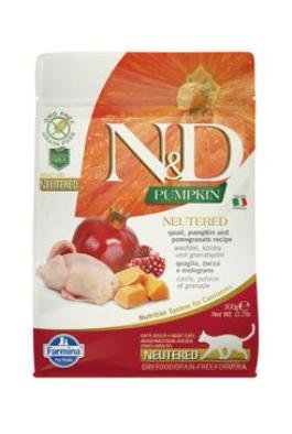 N&D Grain Free CAT Pumpkin NEUTERED Quail & Pomegranate 300 g