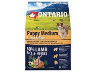 ONTARIO Puppy Medium Lamb & Rice 2,25kg