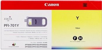 Canon PFI-701Y žlutá (yellow) originální cartridge