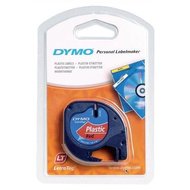 Dymo LetraTag 91203, S0721630, 12mm x 4m, černý tisk/červený podklad, originální pásk