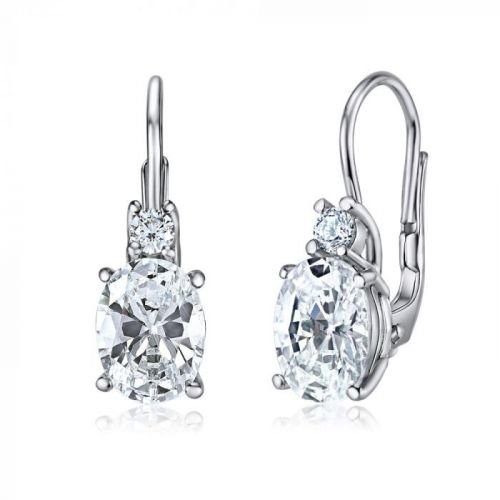 Stříbrné náušničky SIERRA s čirými zirkony