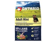 ONTARIO Adult Mini Lamb & Rice 2,25kg