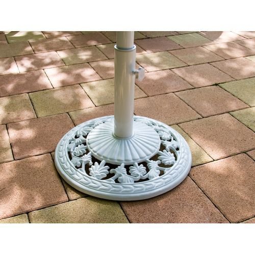 OEM Stojan na slunečník bílý 16 kg