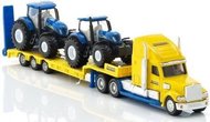 SIKU Super - Tahač s vlekem a 2 traktory New Holland 1:87