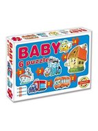 Baby puzzle 18 dílků v krabici 35,5x24x5cm